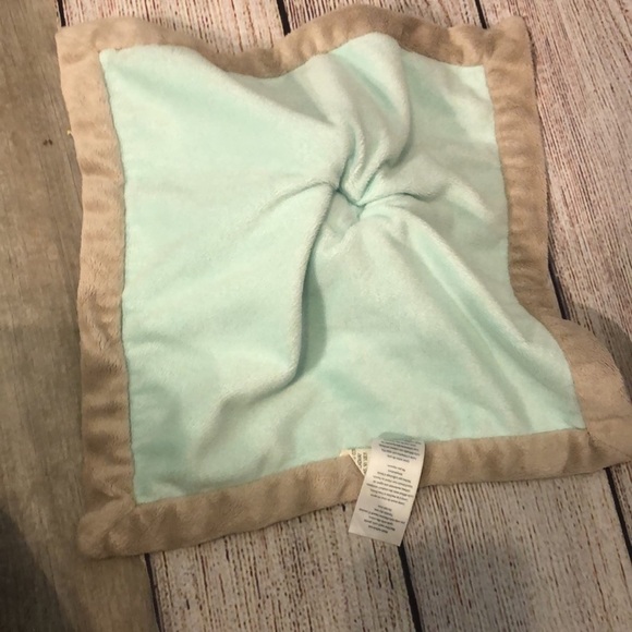 Carter’s Teddy Bear Baby Lovey Security Blanket Mint Green Circles - Picture 5 of 9